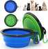 Portable Pet Travel Dog Bowls, 2 Pack Convenient Collapsible Dog Bowls, Small Pet Slow Feeder Design for Dogs Cats Feeding Watering with 2 carabin...