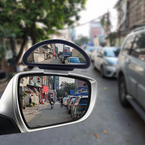 Blind Spot Mirror Adjustable 360 Degree Car Side Mirror, HD Glass Rear View Mirror Exterior Accessories for Car SUV Frame Thickness Less than 5MM...