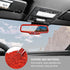 Compatible with 2011-2015 Chevrolet Camaro, Car Rear View Mirror Interior Trim Cover (Red)...
