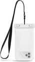 CaliCase Universal Waterproof Floating Phone Pouch - IPX8 Waterproof Floating Phone Case with Lanyard for iPhone X-15/ S20-S24/ Pixel 4-8 - White...