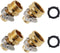 Garden Hose Repair Connector with Clamps, Male and Female Garden Hose Fitting, 2 Set...