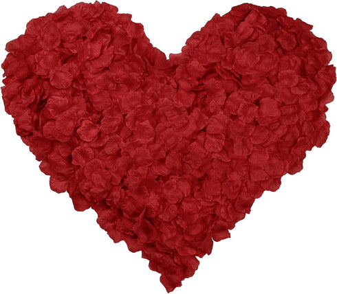 Childom 3000 Pcs Silk Rose Petals, Rose Flower Petals Decorations, Fake Rose Petals Roses Artificial Flowers Petals for Wedding, Valentines, Roman...