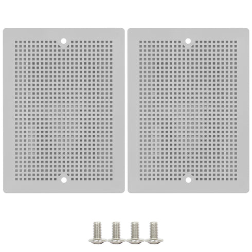 LeMotech 2pc Junction Box Mounting Plate ABS Plastic Internal Panel w/Screws for Installation on Electrical Box with Latches 7.56"x5.55"...