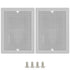 LeMotech 2pc Junction Box Mounting Plate ABS Plastic Internal Panel w/Screws for Installation on Electrical Box with Latches 7.56"x5.55"...