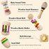 Toddler Musical Instruments, Wooden Percussion Instruments Toys, Eco-Friendly Rattle Music Set for Kids Boys Girls - Preschool Early Educational M...