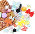170~210pcs Cute Assorted Beads for Jewelry Making Acrylic Kawaii Aesthetic Beads for Bracelets Making Flower Butterfly Beads Bulk Necklaces DIY Mo...
