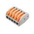 Lever Nut Wire Connector, 5 Port PCT-215, 50 Pack, Assortment Conductor Compact Wire Connectors Terminal Block Wire Push Cable Connector...