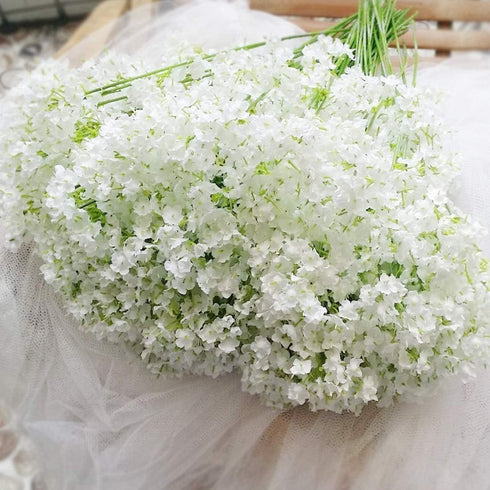 Bringsine Baby Breath Gypsophila Wedding Decoration Bride White Colour Pu Flowers 30 Pieces/lot...
