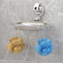 Soap Holder Shower, Suction Cup Soap Dish for Shower with 4 Hooks, 304 Stainless Steel, Silver...