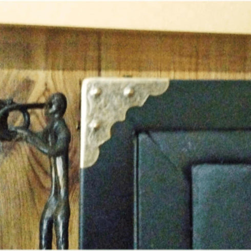 Dophee 8Pcs Antique Brass Jewelry Box Corner Case Chest Corner Protector Guard Edge Cover...