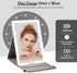 Lighted Travel Makeup Mirror with Round 10X & 20X Magnifying Mirror, PU Leather Vanity Mirror with Lights with 2000mAh Battery, LED Tabletop Cosme...