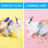 4 Pieces Rabbit Grooming Kit Including Rabbit Hair Remover, Rabbit Grooming Brush, Steel Comb and Double-Sided Pet Comb ,Suitable for Bunny & Guin...