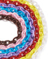 Pandahall 10 Strands Plastic Curb Chains 14.96"~15.35" Mixed Color Cable Chain Links for Glasses Lanyard Chains Jewelry Making...