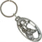 Whitetail Deer Keychain, Pewter, M008KC, 2”, 100% Handmade in the USA, White Tail Deer Keychain, Deer Key Chain, American Whitetail Deer Key Ring,...
