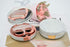 2 Pack Marble Contact Lens Case All-in-One Travel Contact container Soak Storage Kit(Rose Gold + Gold)...