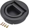 uxcell Flush Pull Ring Handle 40.5x11mm, Plane Drawer Door Pull, Black...
