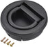 uxcell Flush Pull Ring Handle 40.5x11mm, Plane Drawer Door Pull, Black...