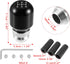 X AUTOHAUX 1 Set 5 Speed Universal Car Adjustable Gear Shift Knob Aluminum Alloy Shift Stick Knob Black for Most Manual Vehicles...