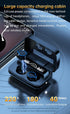 TWS Bluetooth Headphones,HD Stereo Noise Cancelling Wireless Earphones,Bluetooth 5.1 Earbuds 180H Playtime Wireless Charging Case & Power Display,...