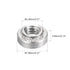 uxcell Self -Clinching Nuts,#8-32 x 0.14-Inch Stainless Steel Rivet Nut Round Head Steel Metal Sheet Mounting Hardware Fastener 100pcs...