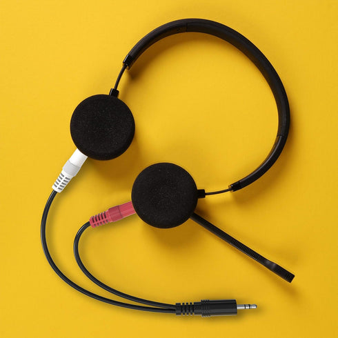 3.5mm Stereo Male to Dual 3.5mm Mono Male Audio Cable, 3ft 3.5mm 1/8" TRS Male to 2 x 3.5mm 1/8" TS Male Y Breakout Cable Splitter Adapter Connect...