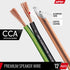 12 AWG Gauge Speaker Wire Cable (30 Feet) Stereo, Car or Home Theater, CCA......