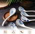 HANSGO 6PCS Asian Ceramic Soup Spoons, 6.5 Inch Chinese Soup Spoons Long Handle Noodle Soup Spoons for Ramen Wonton Dumpling...