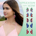 Beadthoven DIY 5 Pairs Rose Butterfly Dangle Earrings Making Kit Retro Flower Printed Acrylic Charms Pendants with Earring Hooks Jump Rings Women ...