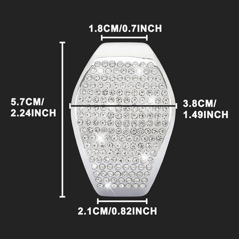 TOMALL Bling Gear Shift Knob Cover Compatible with Honda 10th Civic 2016 2017 2018 2019 2020 2021 Crystal Auto Decorative Accessories(Silver)...