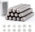 Tlimus 12pcs Flower Theme Metal Stamps, 3MM (1/4”) Metal Stamping Tools DIY Arts and Crafts Supplies Stamping Accessories, Leather & Wood Stamps...
