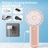 Mini Handheld Fan 1 Pack, Portable Fan 4 Speeds, Cooling Personal Hand Held Fans USB Rechargeable Battery Operated, 180° Foldable Travel Small Fan...