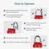 Puroma 1 Pack Combination Lock 4 Digit Locker Lock Outdoor Waterproof Padlock for School Gym Locker, Sports Locker, Fence, Toolbox, Gate, Case, Ha...