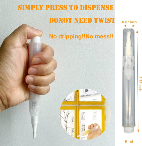 Refillable Touch Up Paint Pens, Empty Paint Brush Pens for Wall, Small Paint Brushes for Touch Ups, Surface Repair Cover up,Reusable Paint Applica...