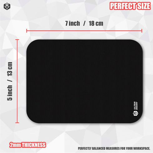 Mouse Pad Small - 7 x 5 inch x 2mm - for TRAVEL - ANTI SLIP BASE - SMOOTH SURFACE- COMFORT and PRECISION – COOL, CUTE and FUNNY DESK ACCESSORIES –...