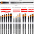 Paint Brushes Set for Acrylic Painting, 16 pcs Nylon Hair Paint Brushes for Oil Watercolor Face Body Rock Painting Artist, Art Painting Brush Kits...