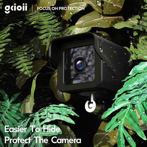 Gcioii Mount for All-New Wyze Cam V3,Weatherproof Protective Silicone Skin Cover and 360 Degree Adjustable Wall Mount Accessories for WYZE Cam V3 ...