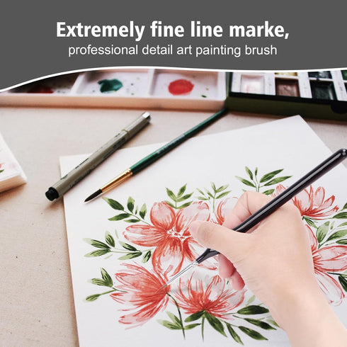 11 pcs Micro Detail Paint Brush Set,Miniature Painting Brushes,Miniature Painting Handle for Fine Detailing& Art Painting,Acrylic,Watercolor,Oil,M...