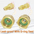 Boltigen R1234YF Refrigerant Tank Adapters, R12 to R1234YF Adapter Connector, 1/2 LH to 1/4 Flare R1234YF Vacuum Pump Adapter Fittings with Valve ...