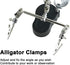 Helping Hands Magnifying Glass Soldering Station, LED Lighted 3.5X 12X Magnifier with Auxiliary Clips Alligator Clamp for Miniatures Projects,Mode...