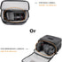 Besnfoto Camera Bag Purse Small Messenger Shoulder Bag for Mirrorless DSLR Camera Waterproof Canvas Compact Photography Case, Black Gray...