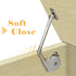 Lid Stay 105 Degree Open with Soft Close, Lid Support for Toy Box and Upward Top-Opening Flap Doors, Easy to Install...