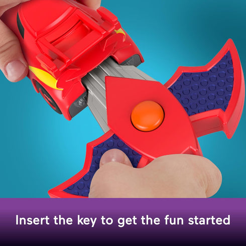 Fisher-Price DC Batwheels 1:55 Scale Toy Race Car Redbird Launching Vehicle with Crash Accessories for Ages 3+ Years...