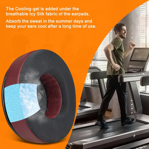 SOULWIT Cooling-Gel Earpads Replacement for Skullcandy Hesh & Hesh 2 Wireless Over-Ear Headphones, Ear Pads Cushions with Noise Isolation Foam - B...