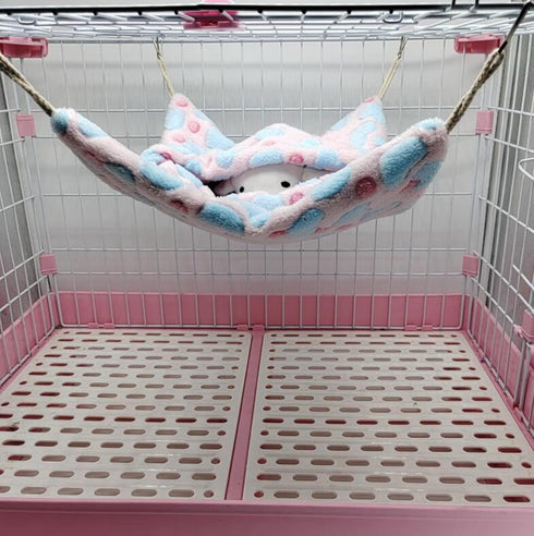 Small Animal Hanging Hammock, Pet Hanging Nap Sack Sleep Bag Bed, Cage Hammock Beds for Ferret Guinea-Pig Sugar Glider Hamster Rat Mice Chinchilla...