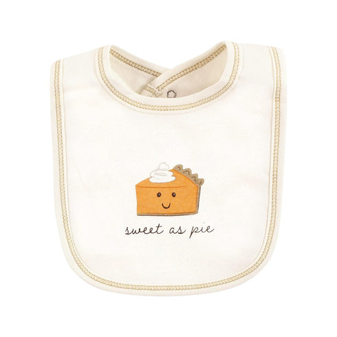 Touched by Nature Unisex Baby Organic Cotton Bibs, Fall Food, One Size...