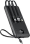 VEEKTOMX Portable Charger with Built-in Cables, 10000mAh Power Bank for iPhone, Slim Fast Charge USB C Battery Pack, Travel Essentials Powerbank C...