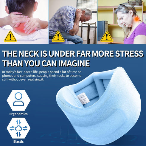 Neck Stretcher for Pain Relief,Neck Support After Whiplash or Injury Adjustable Neck Collar for Sleeping Universal Neck Braces for Women&Men...