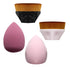 2 Pieces Foundation Brushes, 2 Pieces Set of Makeup Sponges Petal Shape Soft Touch Makeup Brushes Suitable for Cream or Mixed Liquid Cosmetics...