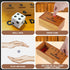 Juegoal Coin Drop Set, Pennies Dice Games for Kids and Adults, Wooden Tabletop Board Game Sets for 2-6 Player, Wood Penny Game Box Includes 48 Chi...