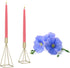 CandleNScent Taper Candles | Tapered Candlesticks - dripless 10 Inch unscented | Pink | 4 Pack...